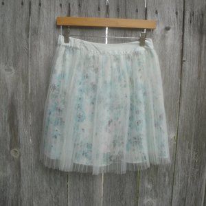 LC Conrad Skirt Balletcore Cottagecore Floral Print Mini Skirt Size Small